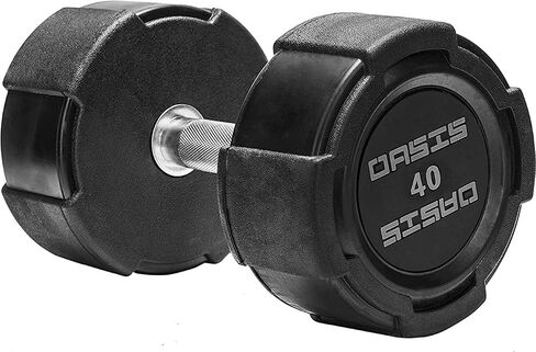 Rubber Encased Dumbbell Sets, Premium Weights Set, Exercise&Fitness Equipment for Home Gym, Hand Sets for Workout, and Strength Training - Available for 5lbs 10lbs 15lbs 20lbs 25lbs 30lbs 35lbs 40lbs 45lbs in Saudi Arabia