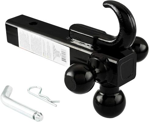 حامل كروي للمقطورة مع خطاف وصلة ودبوس وصلة، 1-7/8 بوصة، 2 بوصة و2-5/16 بوصة، كرة وصلة، وصلة سحب، كرة سوداء، TS2010 in Kuwait