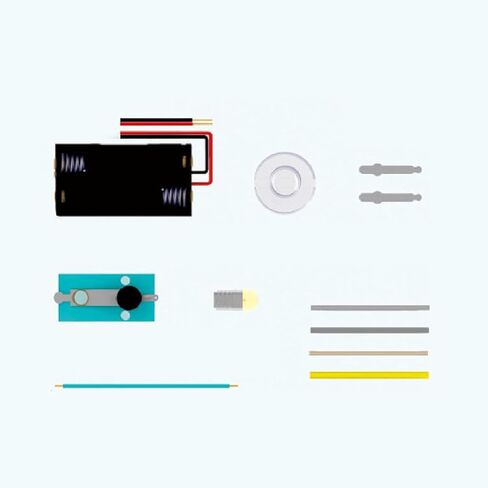 Electrical Circuit Experiment Kit, Small Bulb Lights Up Kit Basic Physic Science Playset Educational STEM Kit A OneSize Use Safety Easy Installation,Learning and Education in Saudi Arabia