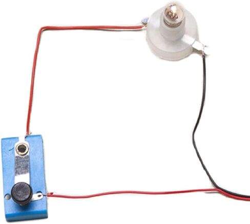 Electrical Circuit Experiment Kit, Small Bulb Lights Up Kit Basic Physic Science Playset Educational STEM Kit A OneSize Use Safety Easy Installation,Learning and Education in Saudi Arabia