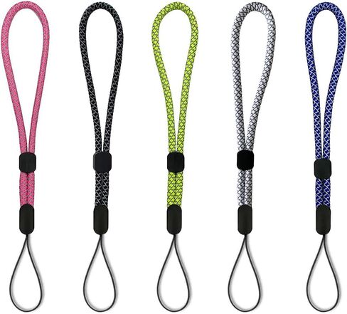 سلسلة مفاتيح بحبل للمعصم، حزام يد رياضي قابل للتعديل، حبل صغير للمفاتيح، مصباح يدوي خارجي، كوب ماء محمول، محرك فلاش USB، كاميرا الهاتف الخلوي، حامل شارة بطاقة الهوية، 5 عبوات in Kuwait