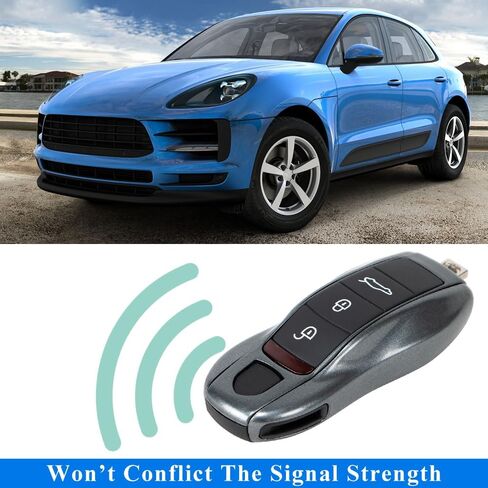 غطاء مفتاح مطلي AeroBon مكون من 3 قطع/غطاء غطاء سلسلة المفاتيح متوافق مع غطاء مفتاح بورشه (MK1) in Kuwait