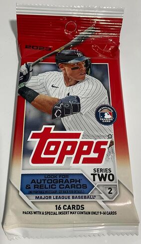 2023 Topps Series 2 Baseball Factory مجموعة مختومة من بطاقات التداول - حزمة واحدة - 16 بطاقة في كل حزمة - ابحث عن المتوازيات الزرقاء الملكية الحصرية، والإدراج، والسيارات in Kuwait
