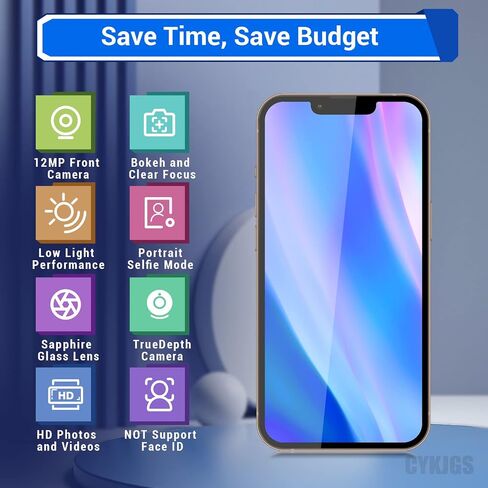 لاستبدال الكاميرا الأمامية لهاتف iPhone 12 Pro Max OEM 12 ميجابكسل جزء الكاميرا الأمامية الجديدة التي تواجه وحدة العدسات وجهاز إرسال واستقبال الضوء مجموعة أدوات إصلاح الموصل لـ A2342 A2410 A2411 A2412 in Kuwait