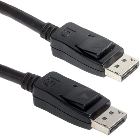 Amphenol AV-DPMDPM0000-001 DisplayPort Cable, 1.1 Certified, 10.8 Gbps, 1 m, 3.3', Black in Saudi Arabia