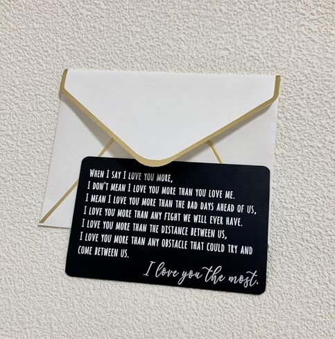 Wallet Card Love Note I Love You Gifts Long Distance Relationship Keepsake Boyfriend Birthday Card for Husband Gifts from Wife Inspirational Gift 1 Year Anniversary Card in Saudi Arabia