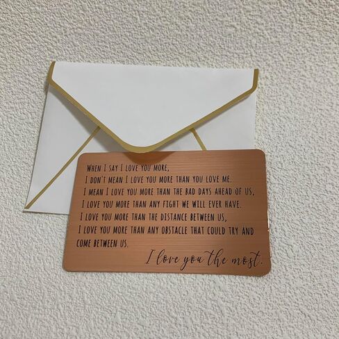 Wallet Card Love Note I Love You Gifts Long Distance Relationship Keepsake Boyfriend Birthday Card for Husband Gifts from Wife Inspirational Gift 1 Year Anniversary Card in Saudi Arabia