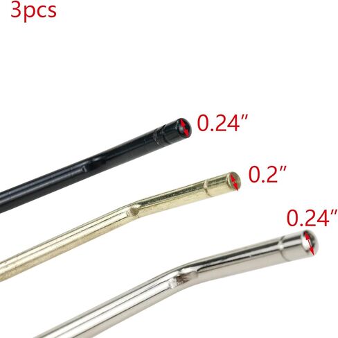 3 قطع بقطر 5 مم و6 مم للجيتار Tremolo Arm Whammy Bridge Bar لملحقات استبدال الجيتار الكهربائي - ذهبي/أسود/فضي in Kuwait