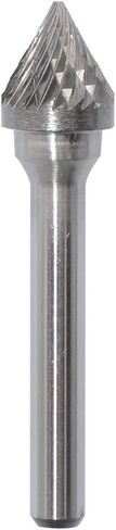 SJ-5 Tungsten Carbide Burr Rotary File 60 degree Cone Shape Double Cut with 1/4''Shank for Die Grinder Drill Bit in Saudi Arabia
