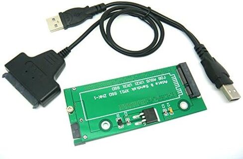 Sintech 18Pin to SATA Adapter with USB SATA Cable, Compatible with Sandisk SDSA5JK ADATA XM11 SSD from Asus UX31 UX21 in Saudi Arabia
