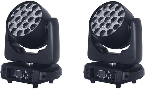 2 أضواء/مجموعة Led 19X15 واط شعاع التكبير غسل RGBW 4in1 تتحرك رئيس ضوء المرحلة DMX Dj بار تأثير حفل زفاف in Saudi Arabia