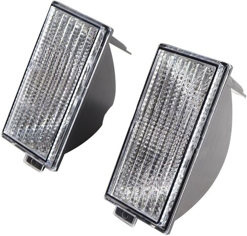 زوج (2) عدسة مصباح إشارة الانعطاف الأمامي لوقوف السيارات لـ 1978-1979 جي إم سي كاباليرو Ch-e-vro-let ماليبو إل كامينو in Kuwait