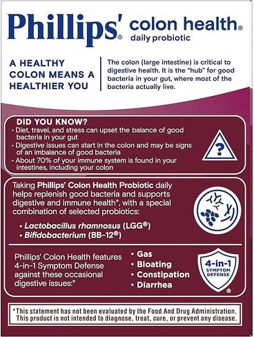 Phillips' Colon Health Probiotic Supplement, 45 Count in Saudi Arabia