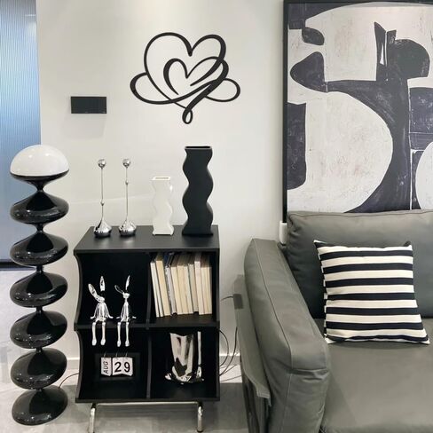 Heart Metal Wall Art,Eternal Love Wall Decor For Bedroom,11.8in Love Wall Decor,Bedroom Wall Decor Above Bed,Above Bed Wall Decor,Home Wall Decor,Gift For Her,Christmas Gifts,Christmas Wall Decor in Saudi Arabia