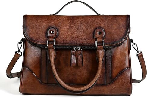 حقيبة يد نسائية من الجلد، حقيبة كروس بمقبض علوي، حقيبة ساعي بريد نسائية بسعة كبيرة in Kuwait