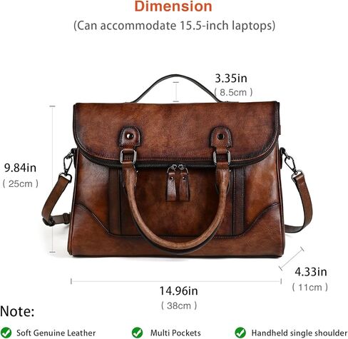 حقيبة يد نسائية من الجلد، حقيبة كروس بمقبض علوي، حقيبة ساعي بريد نسائية بسعة كبيرة in Kuwait