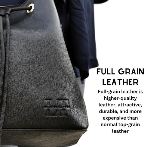 LUXI TREASURE Genuine Leather crossbody purses for women | Black | 12 INCH | Full grain leather | Women Messenger | Ladies Handbag | Shoulder Purse in Saudi Arabia