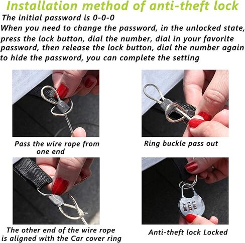 أغطية سيارة مقاومة للماء لأغطية سيارة دودج تشالنجر 2008-2019 210D (R/T، SRT، T/A، SXT، Hellcat) تناسب العملاء 100% حزام مقاوم للماء وسحاب باب مزدوج يصل إلى 202 بوصة طول in Kuwait