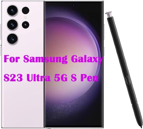 قلم Galaxy S23 Ultra S بدون استبدال بلوتوث لهاتف Samsung Galaxy S23 Ultra SM-S918B، SM-S918B/DS، SM-S918U، SM-S918U1، SM-S918W، SM-S918N، SM-S9180، SM-S918E، SM-S918E /DS 5G قلم ستايلس (أسود) in Kuwait