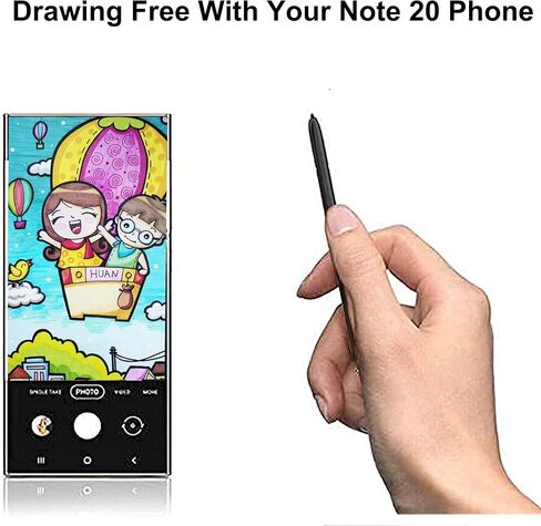 عبوتان من قلم أسود Note 20 Ultra Stylus لهاتف Samsung Galaxy Note 20 S Pen متوافق مع Samsung Galaxy Note 20/ Note 20 Ultra جميع شركات النقل in Kuwait