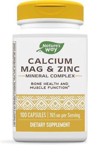 Nature's Way Calcium Magnesium & Zinc 765 mg per serving 100 Capsules in Saudi Arabia