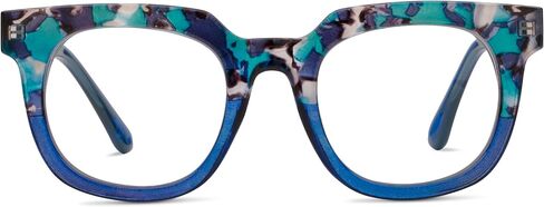 Peepers by PeeperSpecs Oprah's Favorite Women's Showbiz Oversized Blue Light Blocking Reading Glasses - Marine Quartz/Blue +1.75 in Saudi Arabia