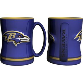 Baltimore Ravens 15 Ounce Sculpted Logo Relief Coffee Mug