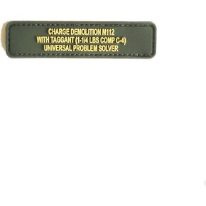 MSM OD Green PVC C4 Problem Solver .5 X 3 Inch Morale Mil Spec Monkey Patch