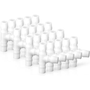 GASHER 20PCS 90 Degree Elbow L Fitting Plastic Hose Barb Reducer 5/16" x 5/16" barb Joint Splicer Mender Fitting Union for Fuel/AIR/Lquid/Gas