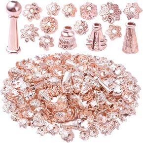 160-210pcs Bali Style Jewelry Making Metal Bead Caps Deluxe New Mix, 100 Gram,Tibetan Silver