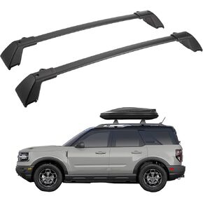 ISSYAUTO Heavy Duty 265lbs Roof Rack Cross Bars Compatible with Ford Bronco Sport First Edition 2021 & Outer-Banks 2022-2024 & Badlands 2021-2024 Off-Road Models, Aluminum Roof Crossbars All Metal