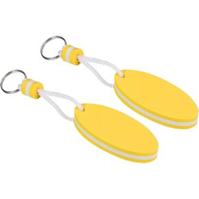 PATIKIL Floating Keychain Sports Buoy Key Rings Oval Buoyant Keyrings Marine Sailing Key Holder for Fishing Kayaking