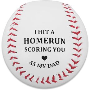 Gifts for Dad Cool Basebal Fathers Day Dad Gifts from Daughter Son Wife Gift for Dad Stepdad Men Father Husband New Dad Grandpa Sport Fans Birthday Christmas Anniversary Father's Day Leather Baseball