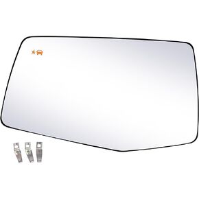 Driver Side Replacement Mirror Glass - compatible with Chevy & GMC vehicles - Silverado 1500 2019-2024, Sierra 1500 2019-2024 - Heated with Blind Spot Detection, w/o auto dimming, LH, 84309707