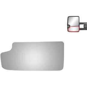 WLLW Mirror Glass fit for Chevy GMC C/K Pickup Tahoe Blazer Silverado Sierra Yukon Avalanche Escalade Driver Side (Lower Convex)
