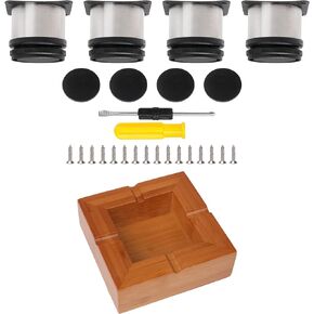 RDEXP 4 Pieces Adjustable Cabinet Sofa Bed Feet Bear 80-100KG w/3.94" x 1.3" Ashtray