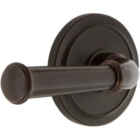 Grandeur Circulaire Rosette Passage with Georgetown Lever in Timeless Bronze in Kuwait