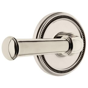 Grandeur Soleil Rosette Passage with Georgetown Lever in Polished Nickel