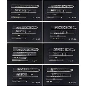 Watchband Acrylic Template Leather Pattern Watch Strap Acrylic Leather Pattern Leather Templates for Watch(8 kinds a lot) (Ladies style)