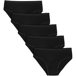 Nutria Womens Bikini Brief Quick Dry Travel Underwear 5-Pack Mesh Hiking Panties Activewear Stay Fresh D01