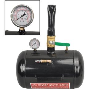 5 Gallon Air Tire Bead Seater 145PSI Blaster Tool Air Tire Seating Blaster Inflator for Car Truck ATV Tank - Black