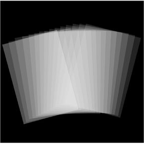10 Pack 7.5 Mil Blank Stencil Sheets 12 x 24 inch Mylar Sheet Milky Translucent PET Blank Stencil Making Sheet Blank Mylar Templates for DIY Art Craft, Cricut, Silhouette, Template Material
