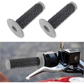 7/8" Motorcycle Grips,Anti Slip Rubber Motorcycle Handlebar Grips for Cool Modification,Universal Motorcycle Accessories Dirt Bike Grips for Most Motorcycles,Dirt Bikes,ATVs (Red)