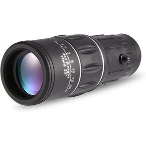 Cell Phone Camera Lens, 16X Hiking HD Camera Lens Monocular Telescope Zoom Waterproof Fog Proof with Phone Holder, Telephoto Lens for Phones Tablets
