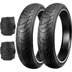 E bike fat tire 26 x 3 fat tire Heavy Duty High-Performance Wear-Resistant E-Bike Mountain Snow Bike Tire ，1/2pack，Black