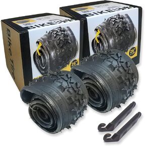 26 Inch Bike Tire Replacement Kit for Mountain Bike Tires 26 X 1.95 Includes Tools. with or Without Tubes Choose 1 or 2 Packs.