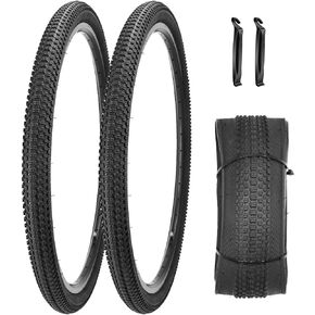 SIMEIQI 2 Pack 27.5x1.95 Inch Bike Tire for MTB Mountain Foldable Replacement Bicycle Tire for Jungle Trails Hydrid Commuter