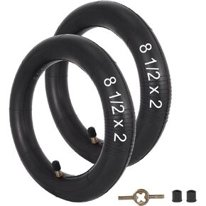 RUTU 8.5 Inch Scooter Inner Tubes, 8 1/2x2 Scooter Tube Replacement Compatible with Gotrax Gxl V2/Xiaomi M365/Pro 2/1s Electric Scooter, 50/75-6.1 Pneumatic Tube Scooter Wheels, 2 Pack