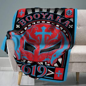 Sleep Squad WWE Rey Mysterio 60" x 80" Raschel Plush Blanket – Wrestling Legend Super-Soft Throw