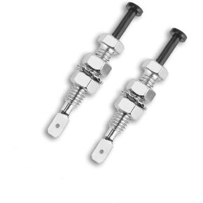 2PCS Car Hood Pins Switches,On Off Momentary 20A 12VDC Car Door Pins Switches Fit for Car Hood Trunk,Universal Adjustable Car Accessories Hood Pins Kit Fit for Most Car Truck